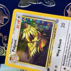 1999 Pokemon TCG Pidgeot Jungle 1st Edition Holo Rare 8/64 LP - Image 3