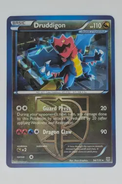Pokemon TCG Druddigon Plasma Storm 94/135 Reverse Holo LP. - Image 1
