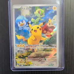 Pokemon Pikachu Adventuring Together SVPBN027 SV Black Star Promo Holo - Image 1