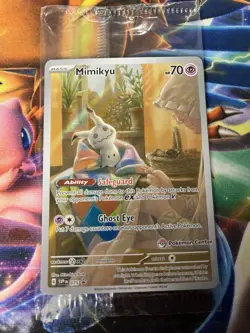 Pokemon Center Exclusive Sealed Mimikyu 075 Black Star Promo - Image 2
