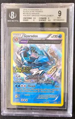 2015 Pokemon XY Gyarados Black Star Promo Ancient Origins Prerelease #XY60 BGS 9 - Image 1