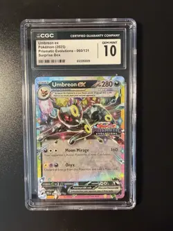Pokemon Umbreon ex 060/131 Stamped Surprise Box Prismatic Evolutions CGC 10 - Image 1