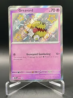 Greavard 070 Scarlet & Violet Black Star Promo Shiny Rare Pokemon TCG NM/M - Image 1