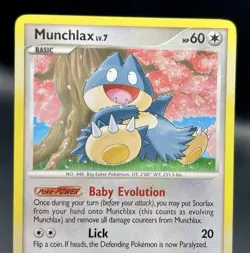 Munchlax 68/100 Diamon & Pearl: Majestic Dawn (2008) Unique Art Pokemon NM/M - Image 3