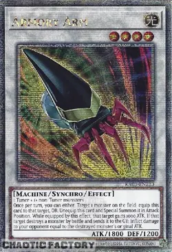 YUGIOH RA03-EN213 Armory Arm Quarter Century Secret Rare 1st Edition NM - Image 1