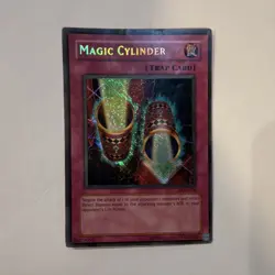Yu-Gi-Oh! Magic Cylinder LON-104 Labyrinth of Nightmare 1st Ed Secret Rare Trap - Image 1