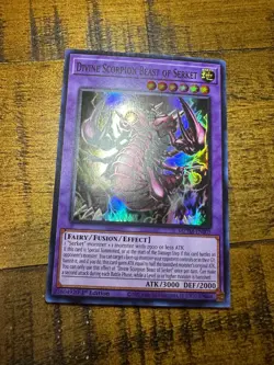Divine Scorpion Beast of Serket MZTM-EN005 1st Edition Super Rare LP + BONUS - Image 1