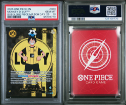 MONKEY D. LUFFY ONE PIECE ST13-003 2025 BVB X ONE PIECE ENGLISH PSA 10 - Image 3