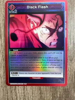 Union Arena Jujutsu Kaisen Yuji Black Flash UEX02BT/JJK-3-069 Rare Foil English - Image 1