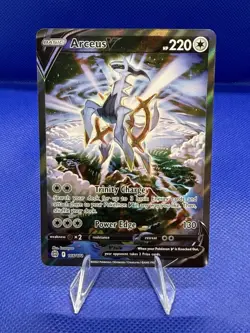Arceus V Full Art Ultra Rare Holo 166/172 Brilliant Stars Pokemon TCG Card - Image 1