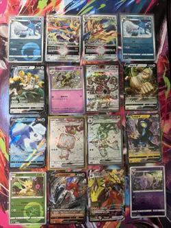 Pokemon 16 Card Lot nm V Max Mega Amazing Ex HOLO Rare Hits Only A7 - Image 1