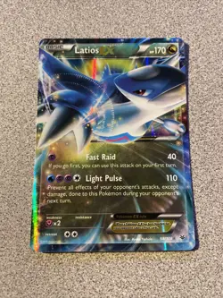 Latios EX 58/108 - Roaring Skies - Ultra Rare Holo Pokemon Card Near Mint - Image 1