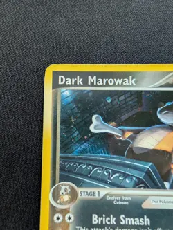 EX Pokemon Dark Marowak Holo Card 7/109 Team Rocket Returns 2004 Vintage - Image 2