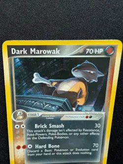 EX Pokemon Dark Marowak Holo Card 7/109 Team Rocket Returns 2004 Vintage - Image 5