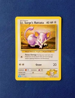 CLB 015/034 Lt. Surge's Rattata Classic Collection Card Pokemon Blastoise Deck - Image 1