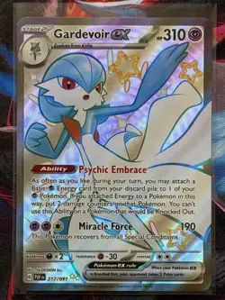 Pokemon Gardevoir EX TCG Special Illustration Paldean Fates Card 217/091 NM - Image 1
