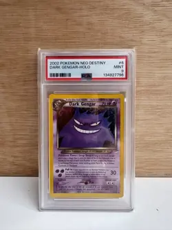 Dark Gengar Neo Destiny Holo Pokemon Card PSA 9 Mint Condition 6/105 2002 - Image 3