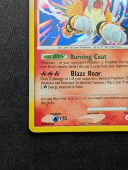 Mint Pokemon Entei Cracked Ice Holo Card 4/132 Secret Wonders - Image 5