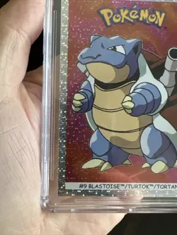 2001 Pokemon Dunkin' Boomer Sticker Cards Blastoise Foil #9 RARE HOLO CGC 8 NM M - Image 5