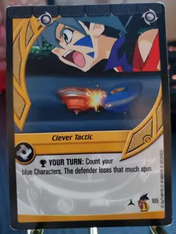 2003 Beyblade Trading Card Game TCG Clever Tactic #105 - Image 1
