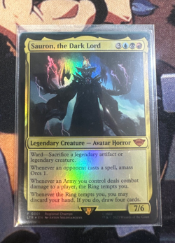 Sauron, the Dark Lord Regional Champs Pro Tour Promo Foil - MTG - (Near Mint) NM - Image 1