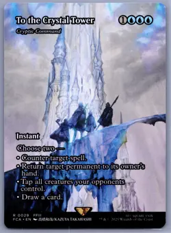 To the Crystal Tower - Cryptic Command (Showcase) R FINAL FANTASY 29 NM - MTG - Image 1