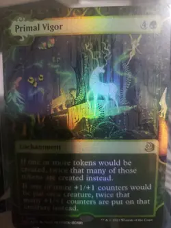 Primal Vigor - Showcase - WIlds of Eldraine - Holo - WOT R 0059 - Image 1