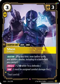 Shen - Kinkou [OGN - 241/298] - LP [Foil] TCG Riftbound - Image 1