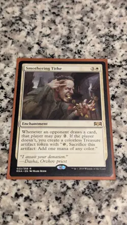 Magic: The Gathering Smothering Tithe Ravnica Allegiance Rare White - Image 1