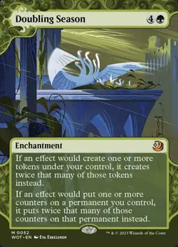 1x MTG Doubling Season - Wilds of Eldraine: Enchanting Tales (WOT) #52 - Magic - Image 1