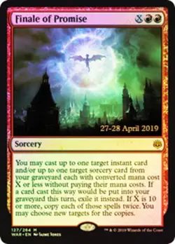 1x Finale of Promise - Foil - Prerelease Promo Light Play MTG Magic - Kid Icarus - Image 1