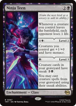 Ninja Teen Light Play, English Magic the Gathering MTG Teenage Mutant Ninja Turt - Image 1