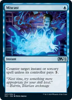 [1x] Miscast - Foil Near Mint, English Core Set 2021 MTG Magic - Image 1