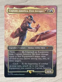 Captain America, First Avenger - MTG FOIL - Secret Lair Drop Marvel SLD - NM - Image 1
