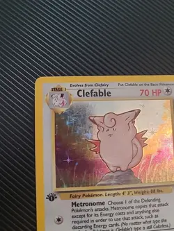 Clefable - 1/64 - Pokemon Jungle 1st Edition Holo Rare Card WOTC MP/Small Crease - Image 1