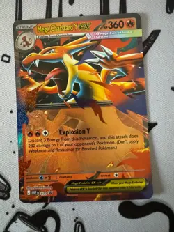 Mega Charizard Y ex MEP en 030 - Black Star Promo Pokemon Card - NM - Image 1