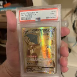 Pokemon XY Evolutions 2016 Dragonite EX Full Art Holo Rare PSA 9 Mint - Image 3