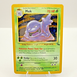 Muk 13/62 Fossil Holo Pokemon TCG - dmg - Image 1