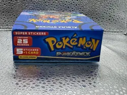 Pokemon Pokedex 25 Sticker Pack + 1 Card Booster Box New Factory Sealed - Image 2