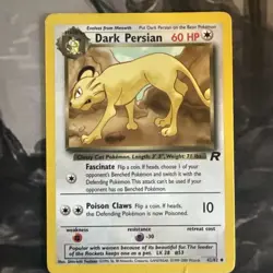 pokemon lot 7 cards,Vintage, rare-Dark Team Rocket Psyduck- Dark Kadabra-Persian - Image 4
