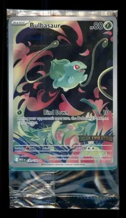 Bulbasaur 133/132 Sealed Promo Stamped Mega Evolution Holo Pokemon TCG - Image 1