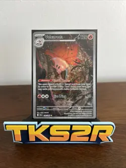 2025 Pokemon Black Bolt Volcarona Illustration Rare #100/086 - Image 1