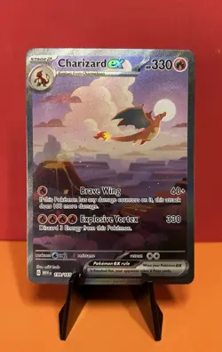 Pokemon 2023 - Charizard ex 199/165 - Scarlet & Violet 151 Holo - Near Mint! - Image 1