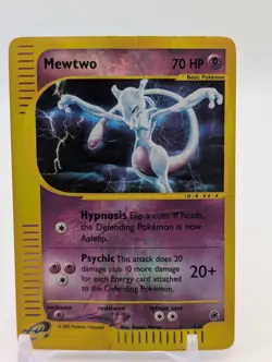 Pokemon TCG Mewtwo 56/165 Expedition Rare Reverse Holo WOTC 2002 DMG - Image 1