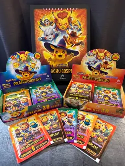 PIKACHU COSPLAY! Halloween Pokemon Sealed Box 30 Packs New - Image 5