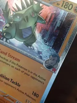 Pokemon TCG Destined Rivals Team Rocket's Tyranitar STAFF Promo - Image 4