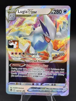Pokemon Lugia VSTAR prize packs Holo Silver Tempest 139/195 English - Image 1