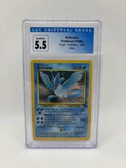 ARTICUNO - POKEMON [1999] FOSSIL UNLIMITED 2/62 HOLO--CGC 5.5 - Image 1