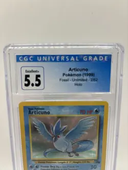 ARTICUNO - POKEMON [1999] FOSSIL UNLIMITED 2/62 HOLO--CGC 5.5 - Image 3