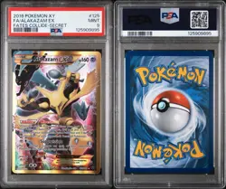 2016 POKEMON XY ALAKAZAM EX FATES COLLIDE-SECRET #125 PSA MINT 9 - Image 3